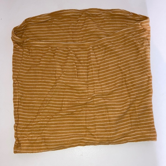 American Eagle Orange/White Crop Top - Picture 4 of 4